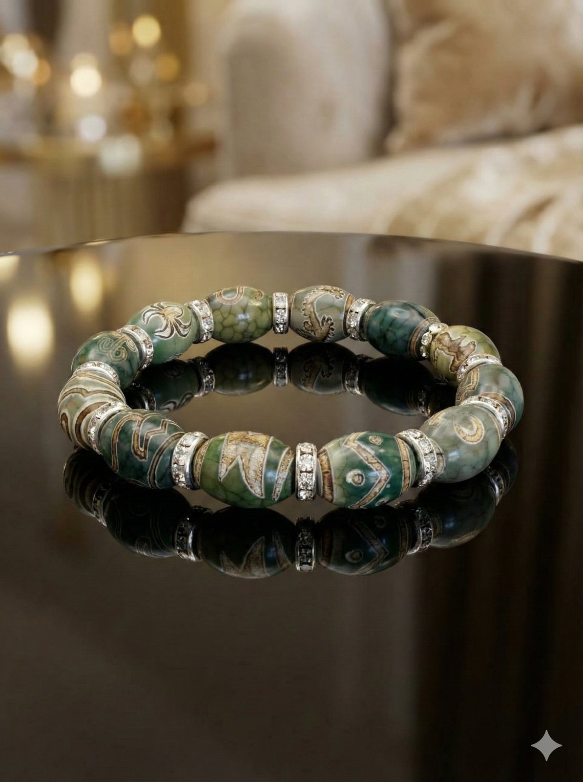 Браслет «Дзи: Сила Древности» — Агат