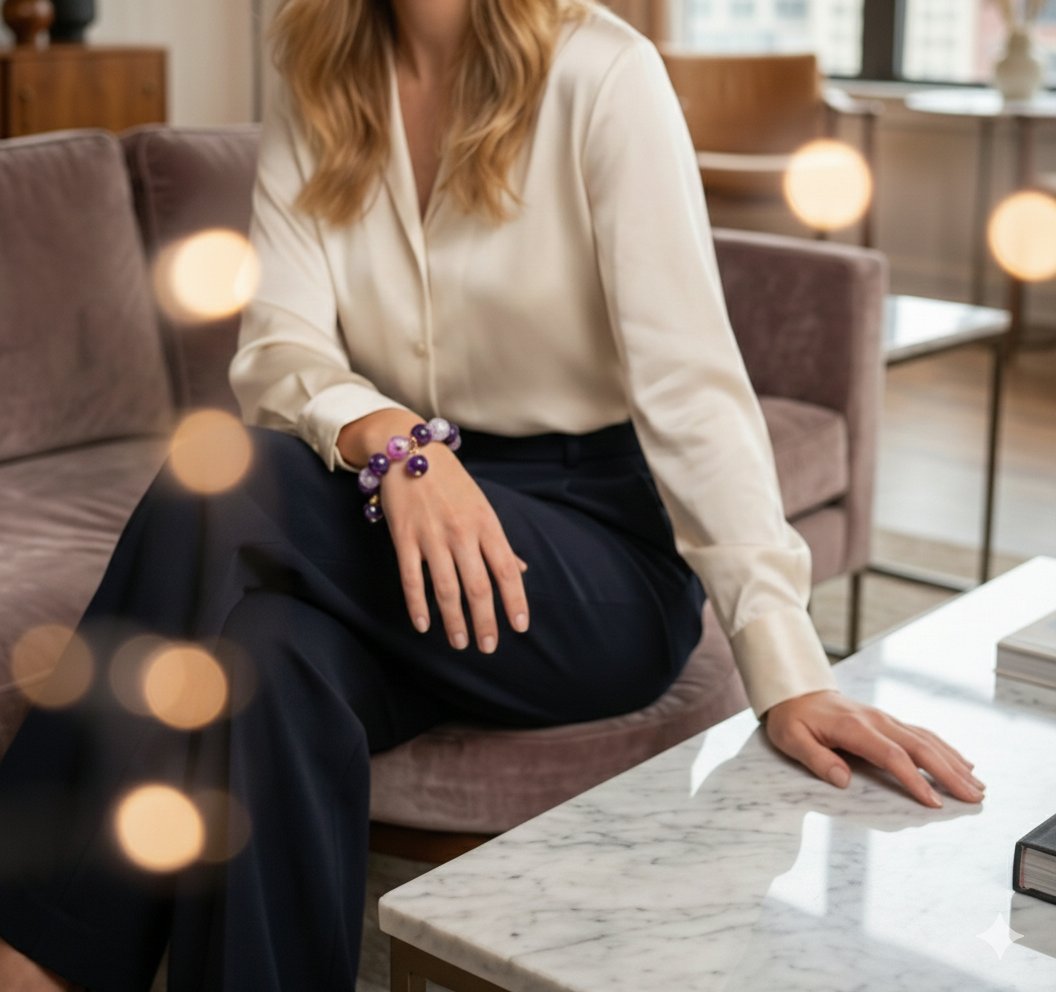 Браслет «Пурпурная Фантазия» — вид 2