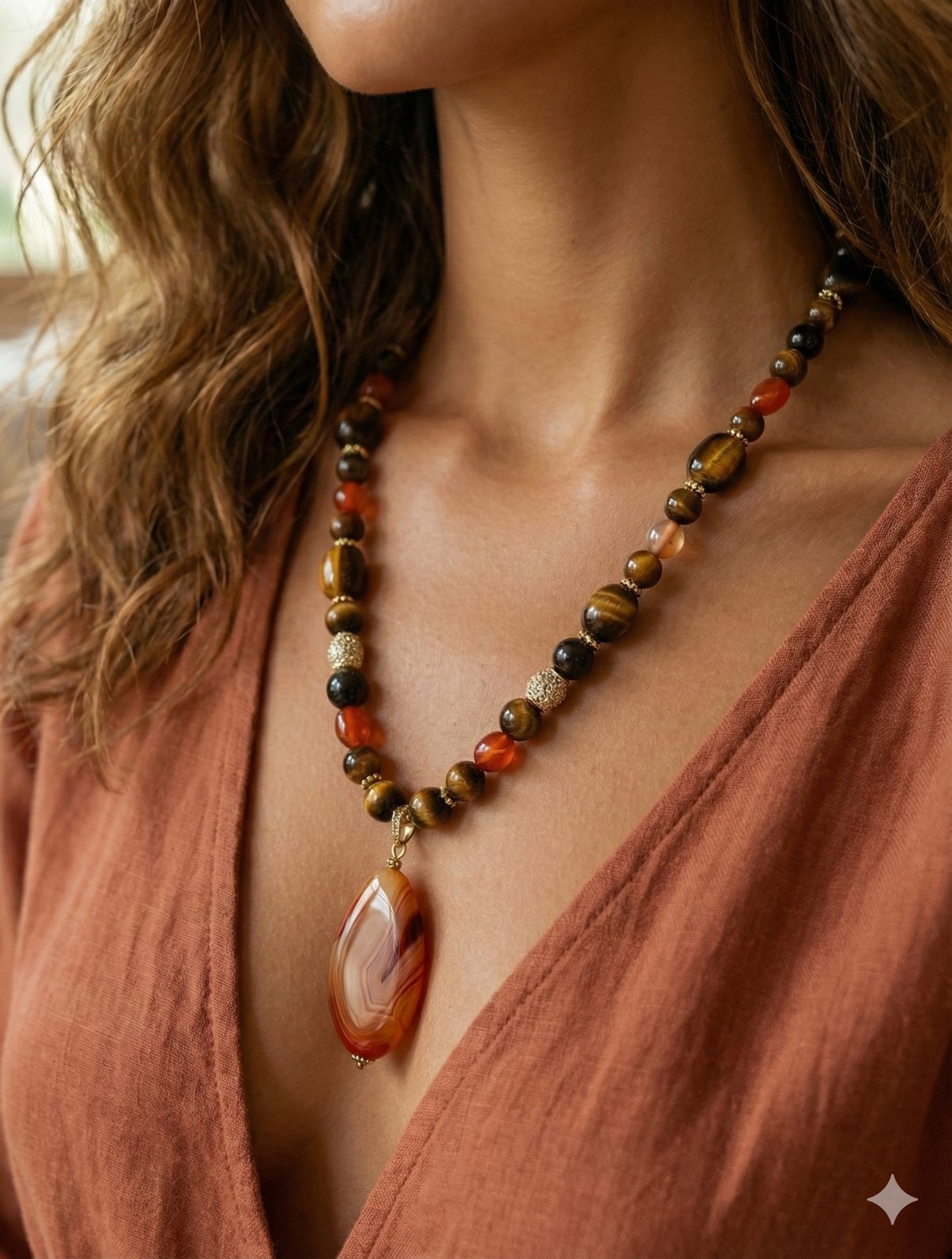 Ожерелье «Огненный Талисман» — вид 2