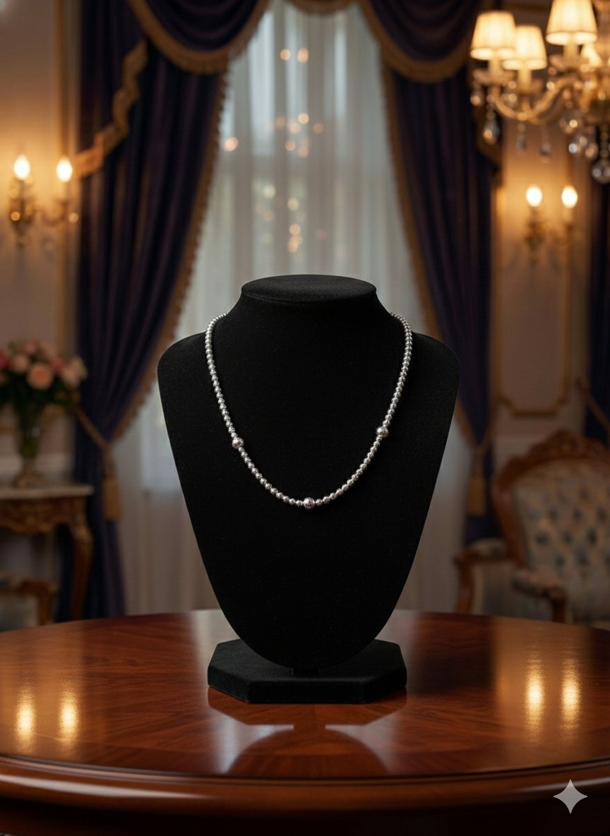 Ожерелье «Серебряный Минимализм» — вид 3