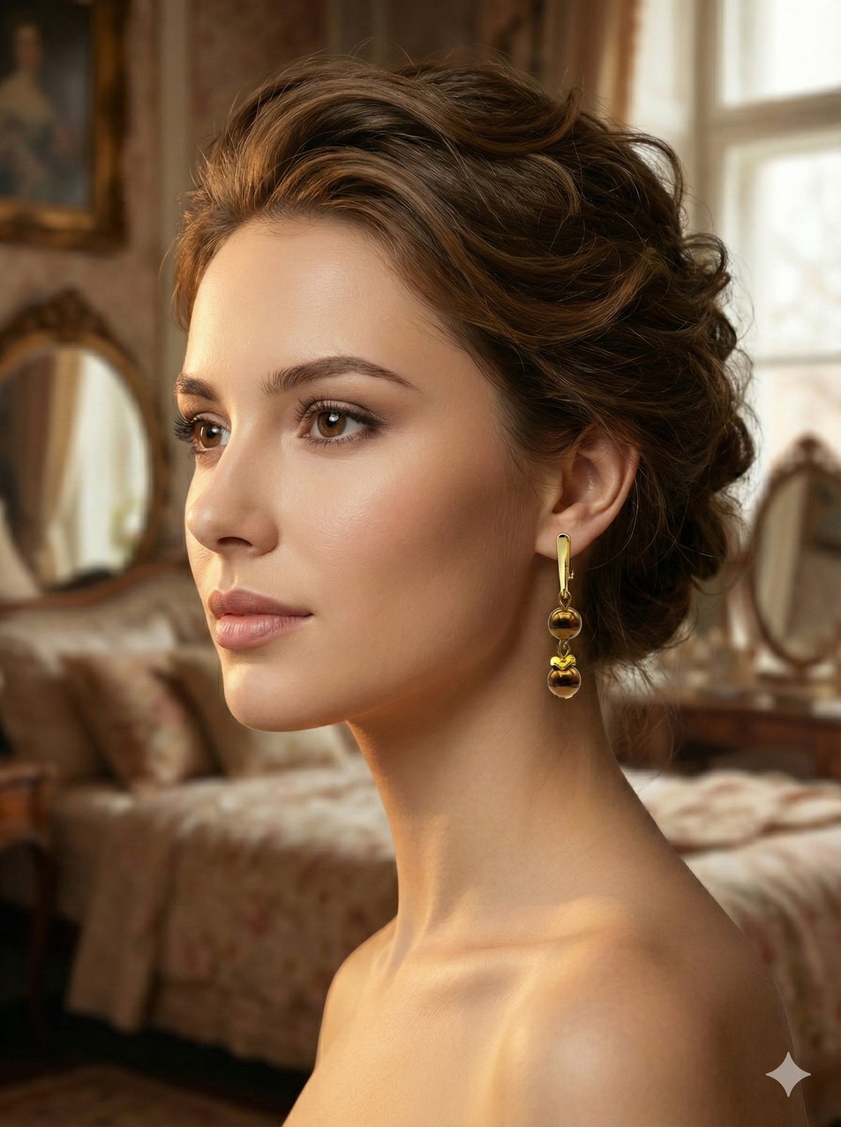 Серьги «Бронзовый Магнит» — вид 2