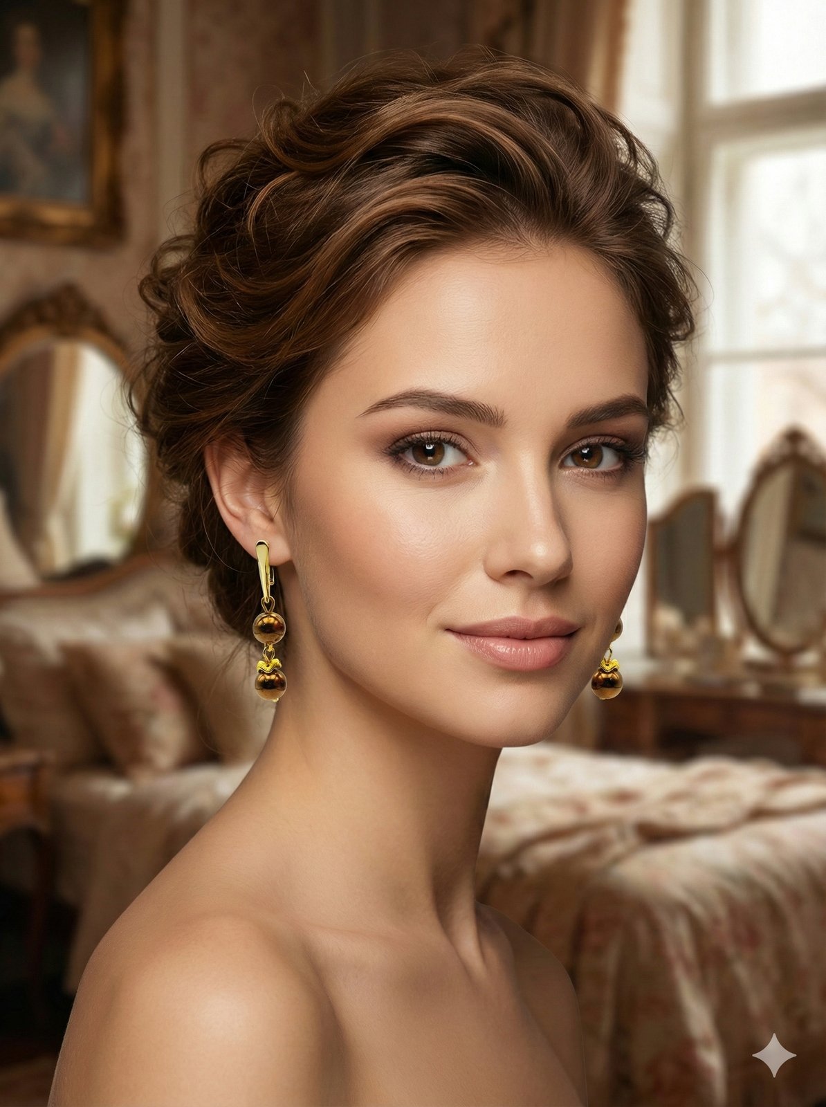 Серьги «Бронзовый Магнит» — вид 3