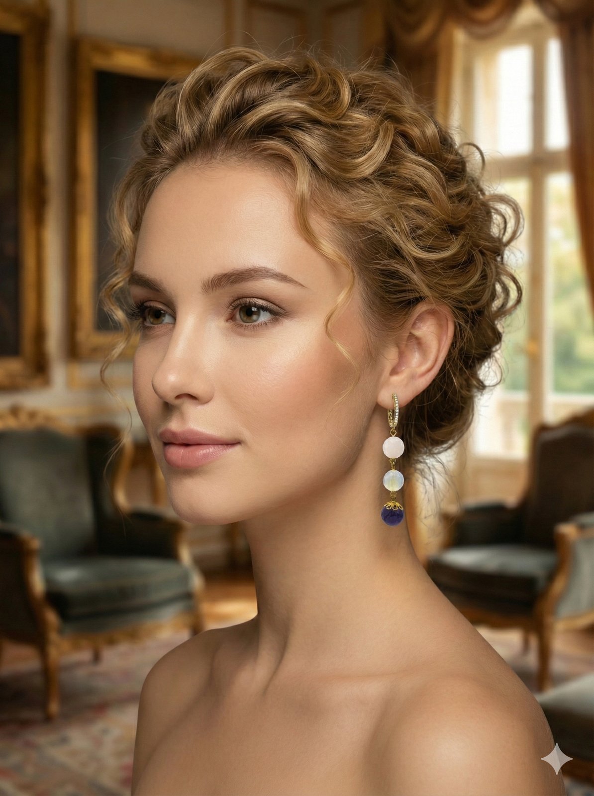 Серьги «Три Грации» — вид 2