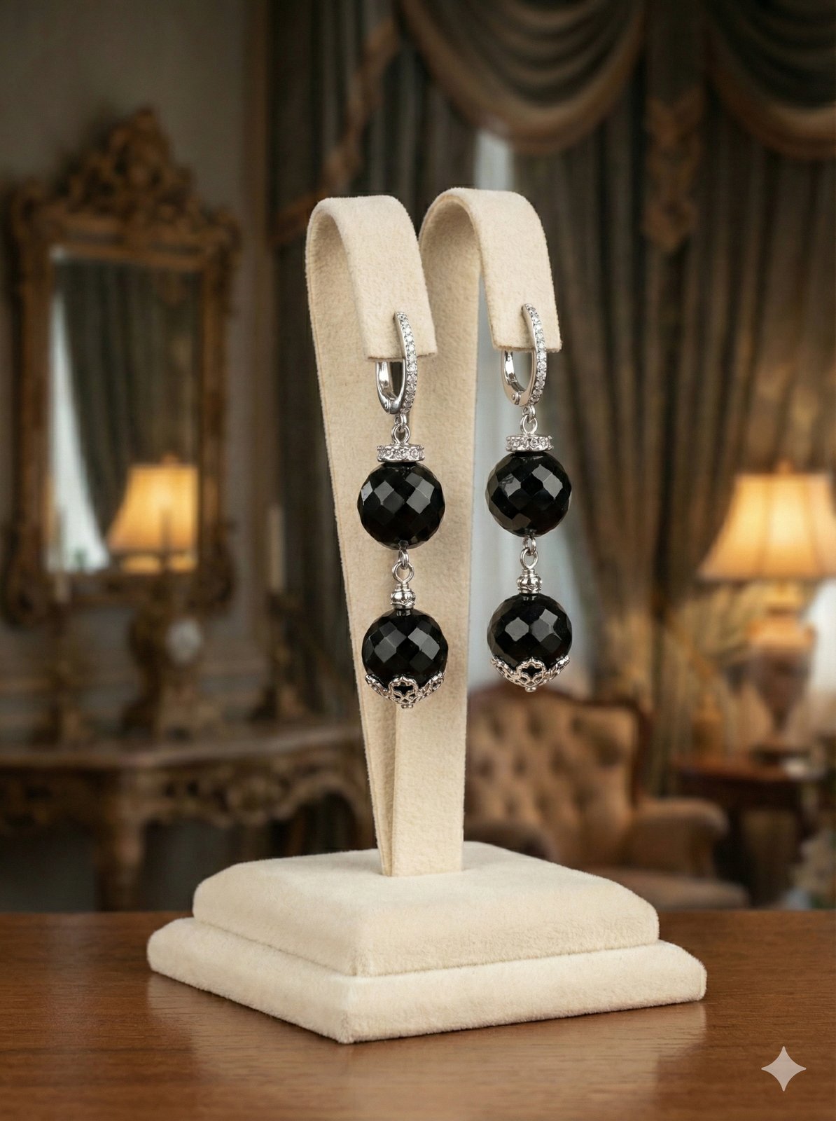 Серьги «Глубокая Ночь» — вид 3