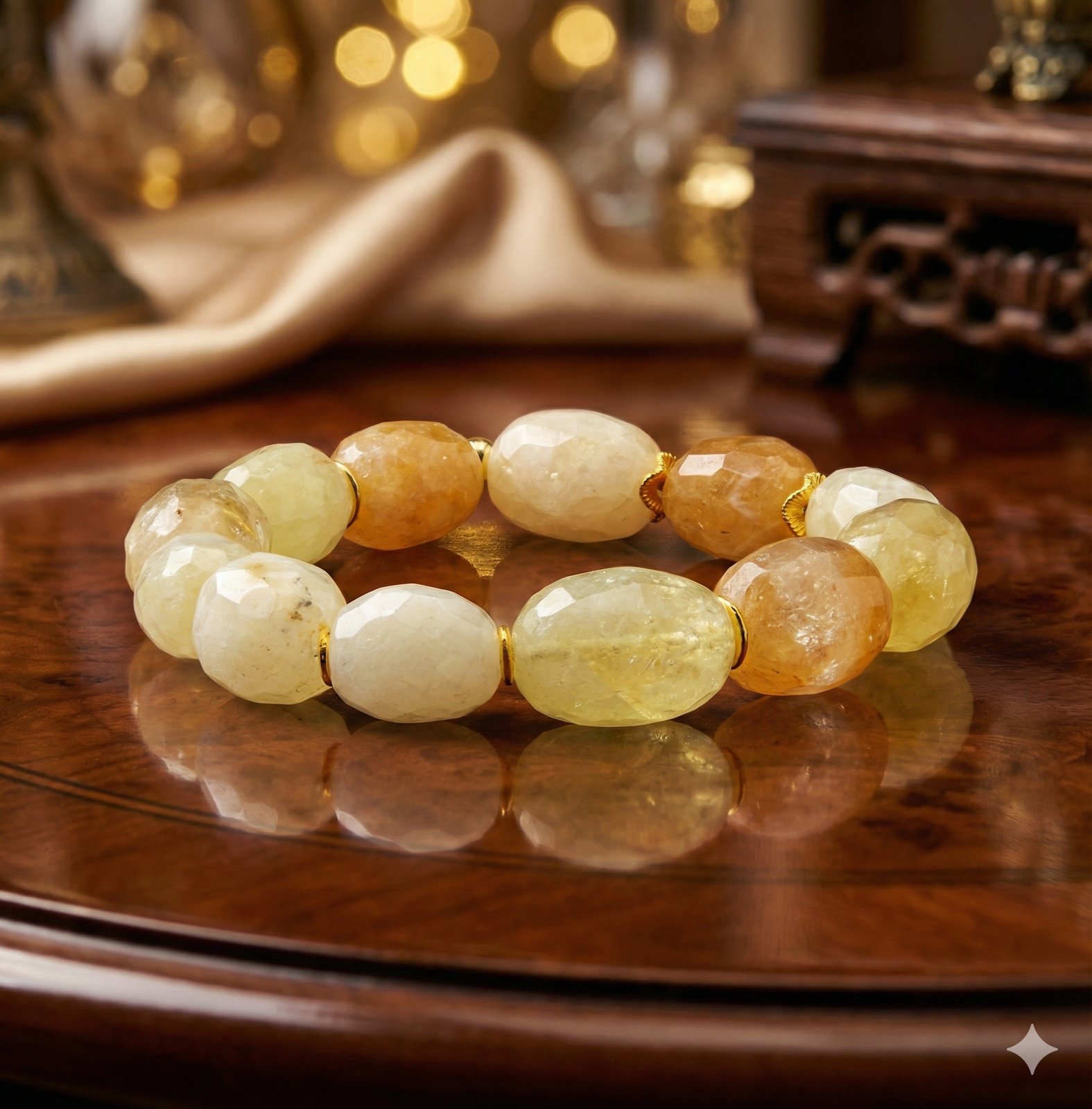 Браслет «Мандариновый Свет» — Цитрин