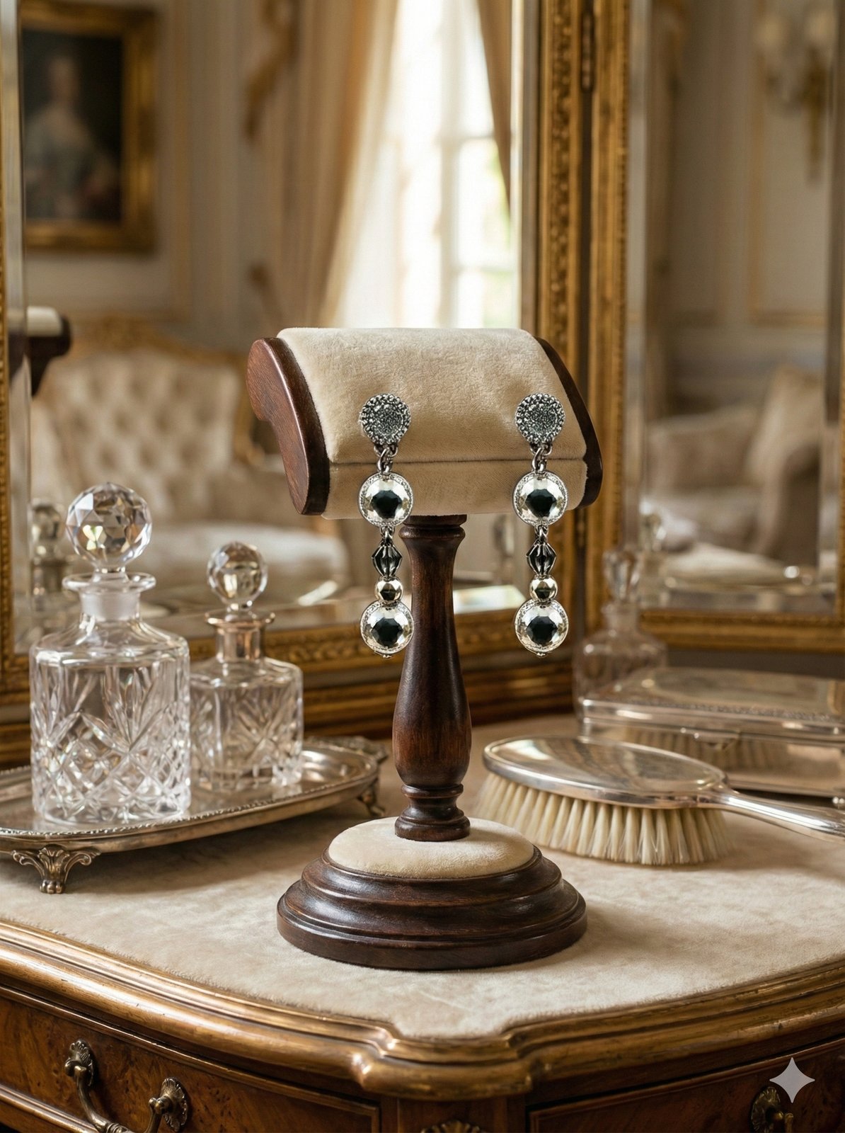 Серьги «Зеркальный Каскад» — вид 3